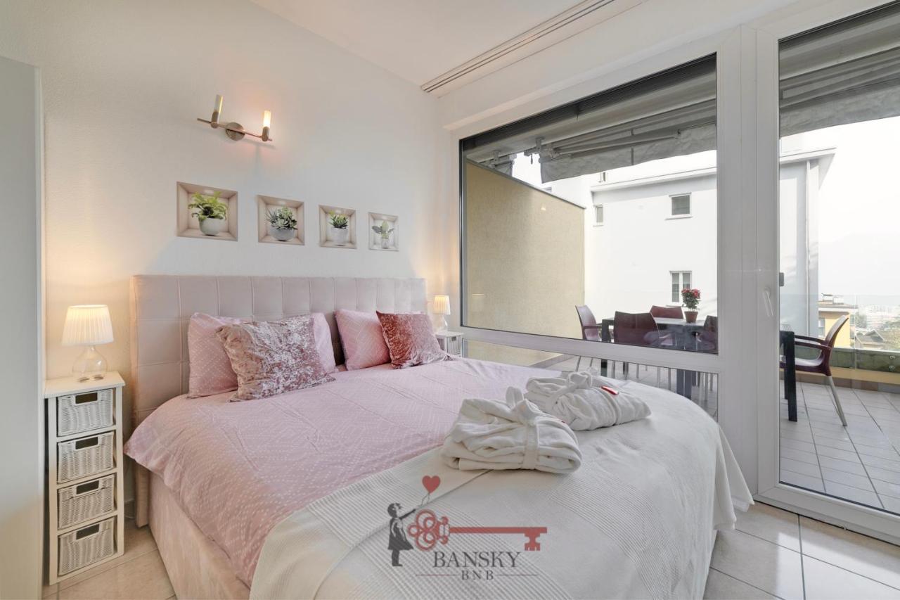 'Cuore Di Rose' Parking - Welcome Set, Netflix, For 4 Persons -By Easylife Swiss Lugano Ngoại thất bức ảnh